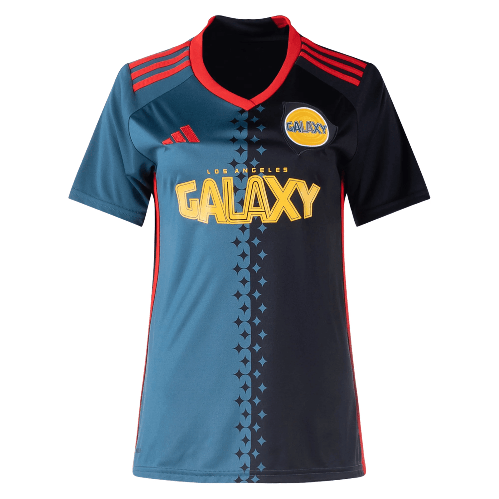 adidas Womens LA Galaxy Third Jersey 24/25 (Black/Viridian) | SoccerWearhouse