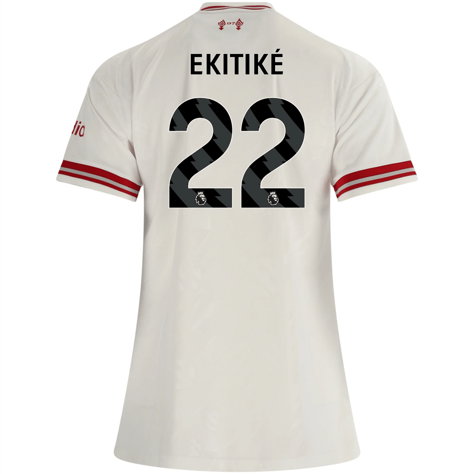 adidas Women’s Liverpool Hugo Ekitiké Away Jersey 26/27 (White/Red) | SoccerWearhouse