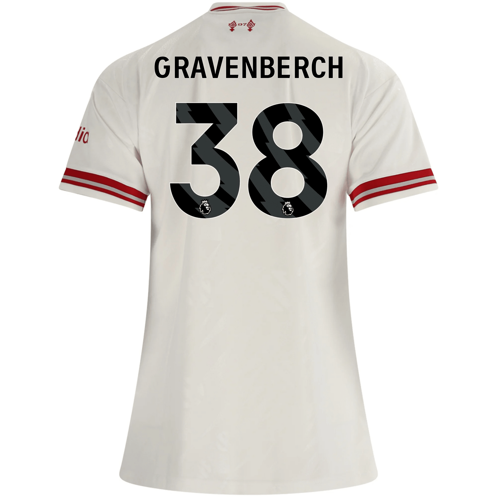 adidas Women’s Liverpool Ryan Gravenberch Away Jersey 26/27 (White/Red) | SoccerWearhouse