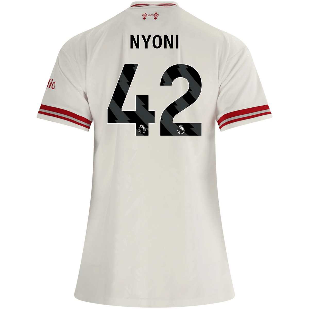 adidas Women’s Liverpool Trey Nyoni Away Jersey 26/27 (White/Red) | SoccerWearhouse