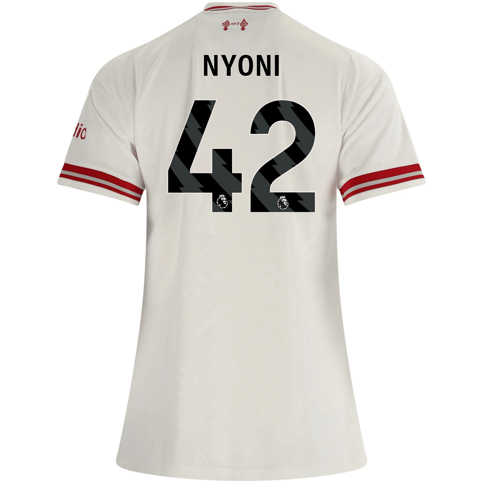adidas Women’s Liverpool Trey Nyoni Away Jersey 26/27 (White/Red) | SoccerWearhouse