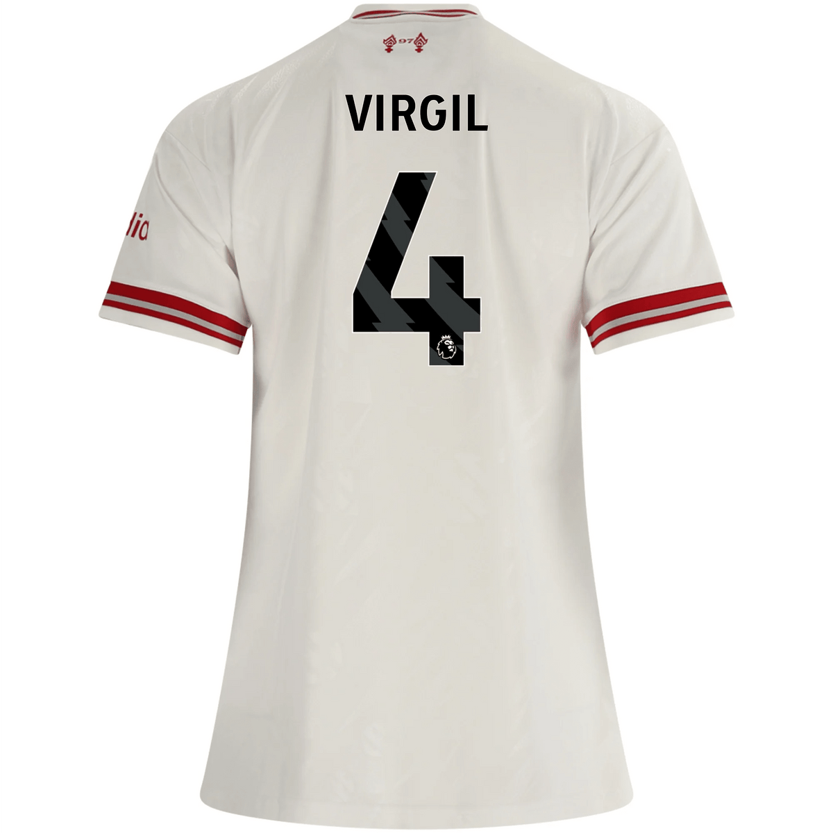 adidas Women’s Liverpool Virgil van Dijk Away Jersey 26/27 (White/Red) | SoccerWearhouse