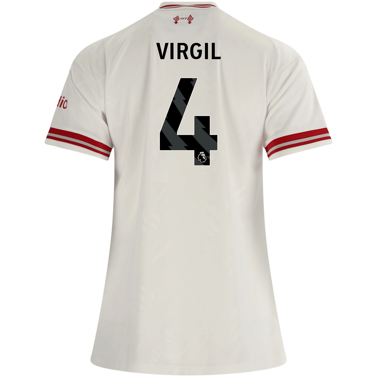 adidas Women’s Liverpool Virgil van Dijk Away Jersey 26/27 (White/Red) | SoccerWearhouse