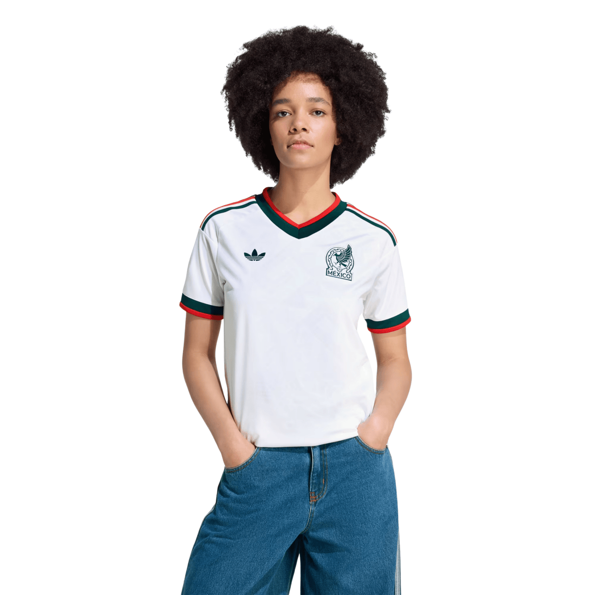adidas Women's Mexico Away Jersey 2026 (White) | SoccerWearhouse