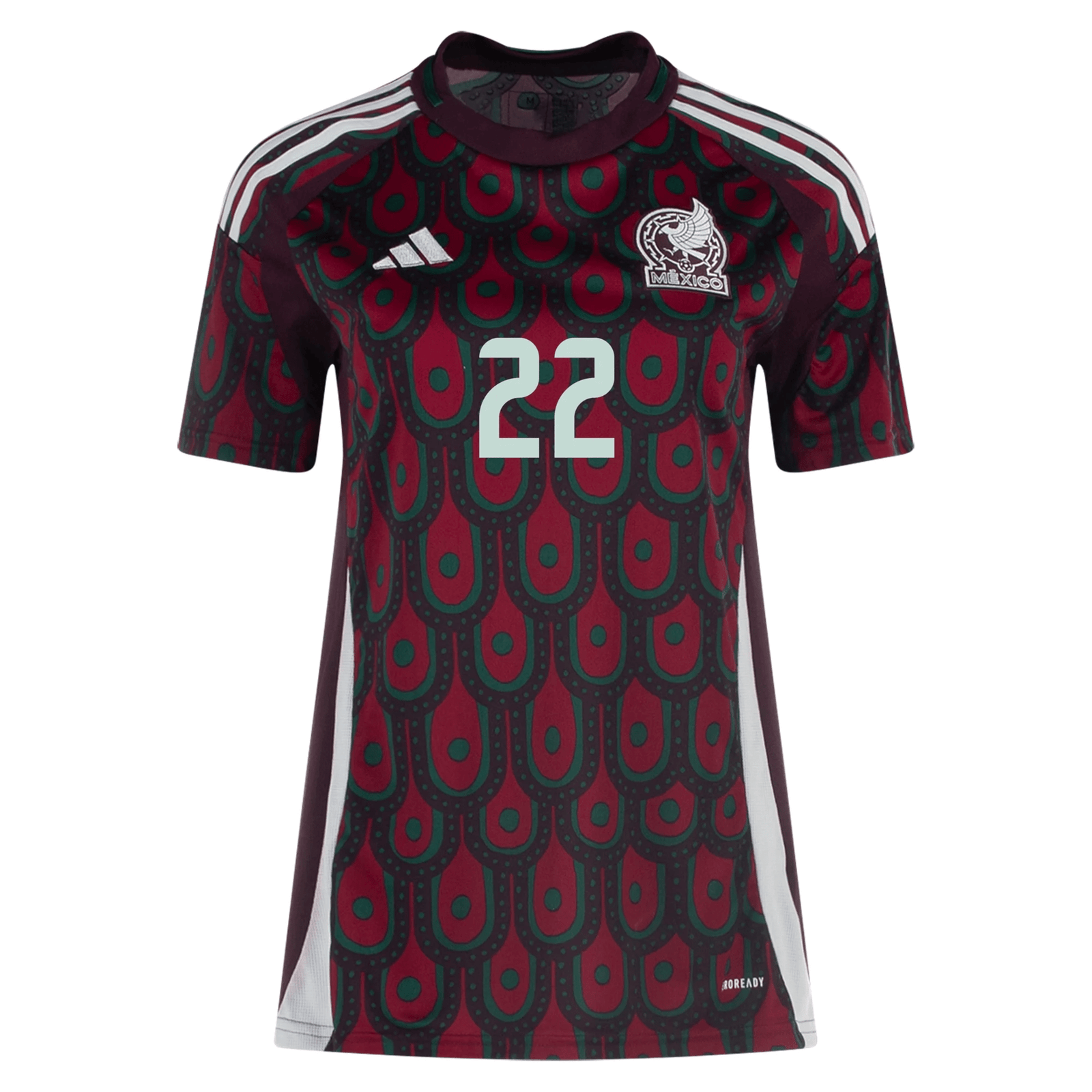 adidas Womens Mexico Hirving Lozano Home Jersey 24/25 (Multicolor) | SoccerWearhouse