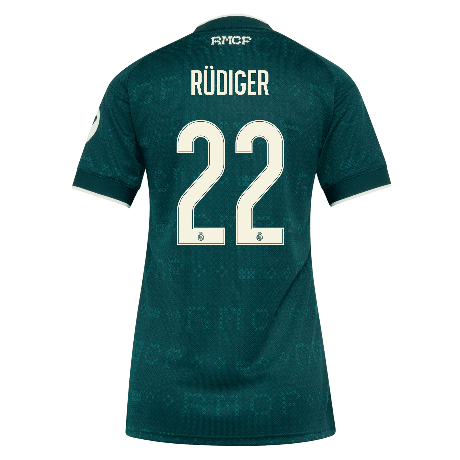 adidas Women's Real Madrid Antonio Rüdiger Away Jersey 26/27 (Green) | SoccerWearhouse