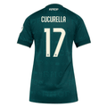 adidas Women's Real Madrid Marc Cucurella Away Jersey 26/27 (Green)