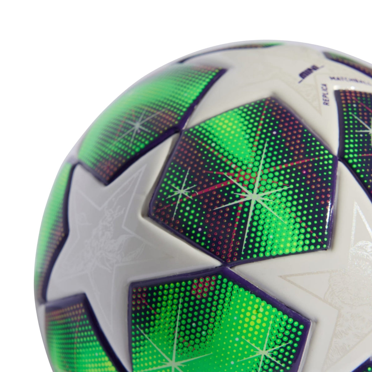 adidas Womens UEFA Champions League 25/26 Mini Ball (White/Green/Purple) | SoccerWearhouse