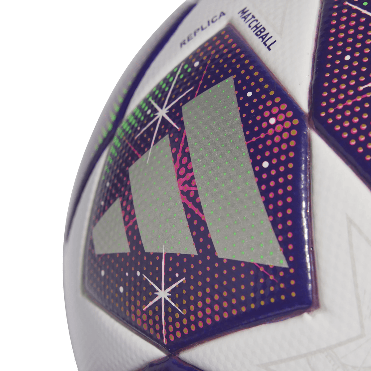 adidas Womens UEFA Champions League League Top Ball 25/26 (White/Green/Purple) | SoccerWearhouse