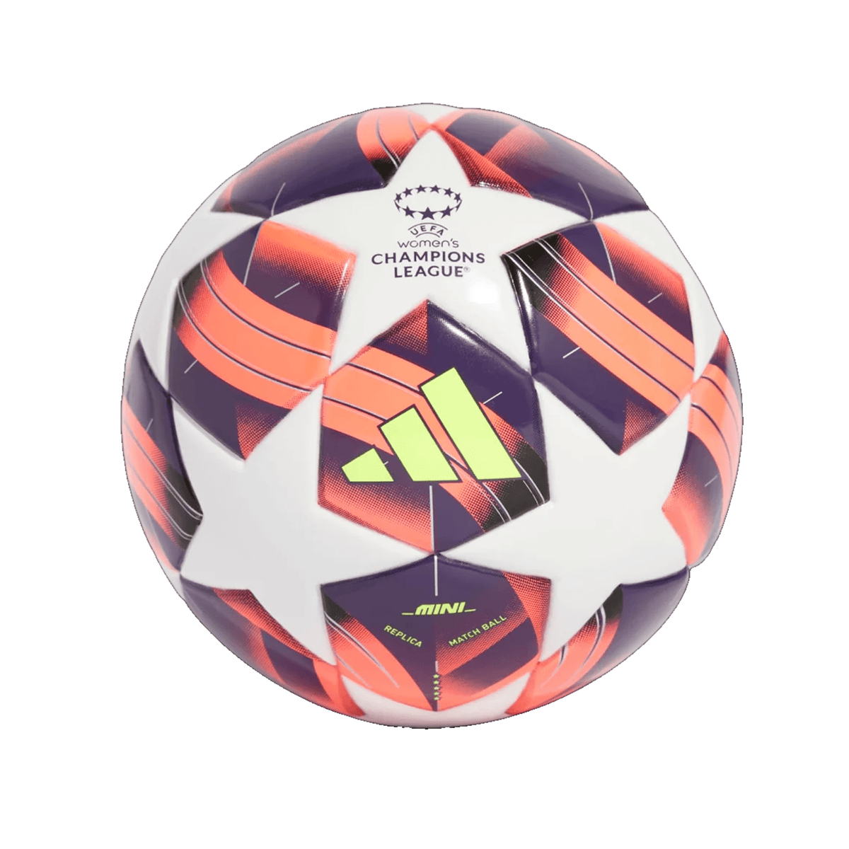 adidas WUCL Mini Ball 24/25 (White/ Turbo/ Silver Metallic) | SoccerWearhouse