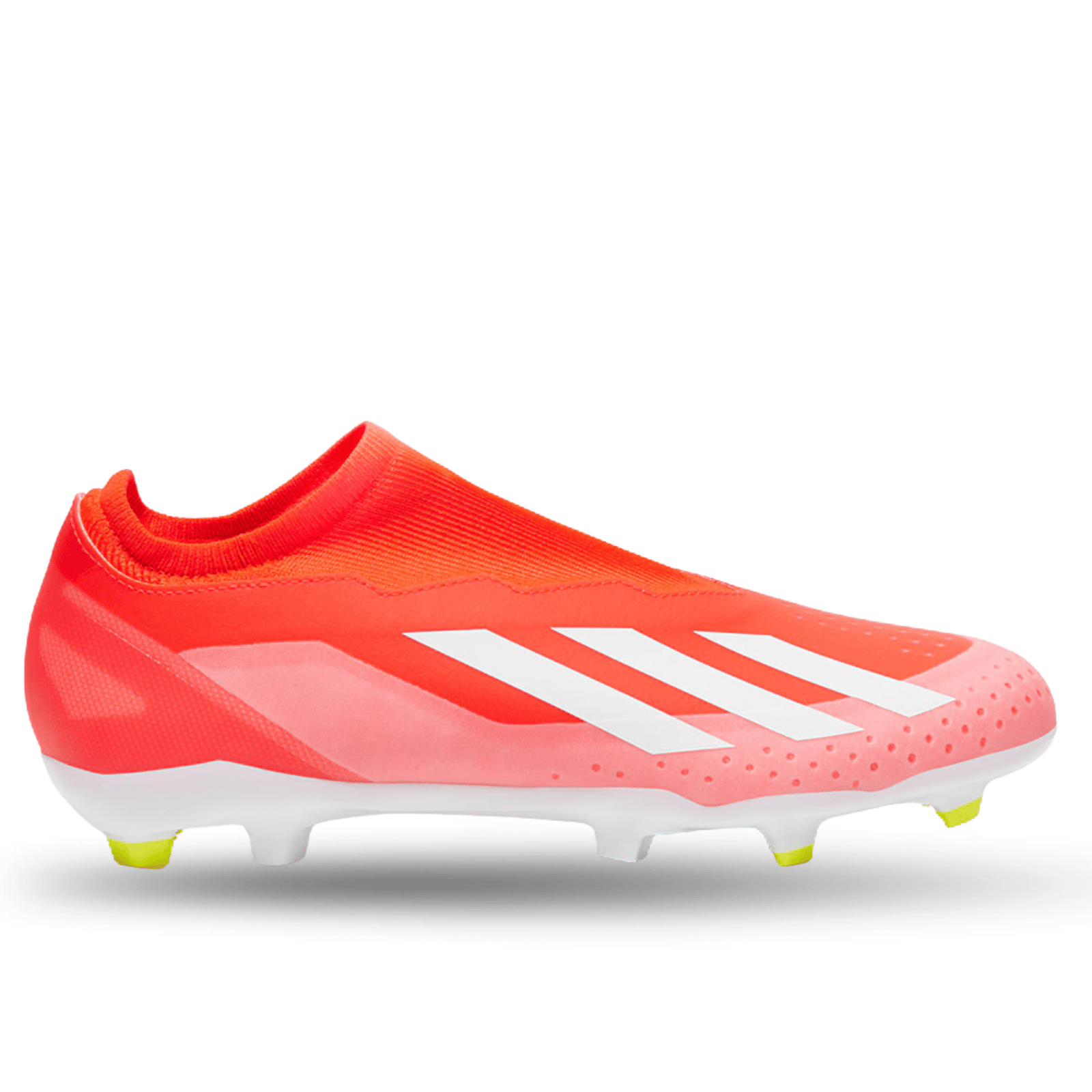 adidas X Crazyfast League LL FG Soccer Cleats (Solar Red/White/Solar Yellow) | SoccerWearhouse
