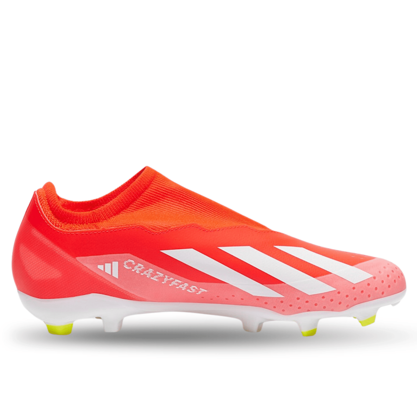adidas X Crazyfast League LL FG Soccer Cleats (Solar Red/White/Solar Yellow) | SoccerWearhouse