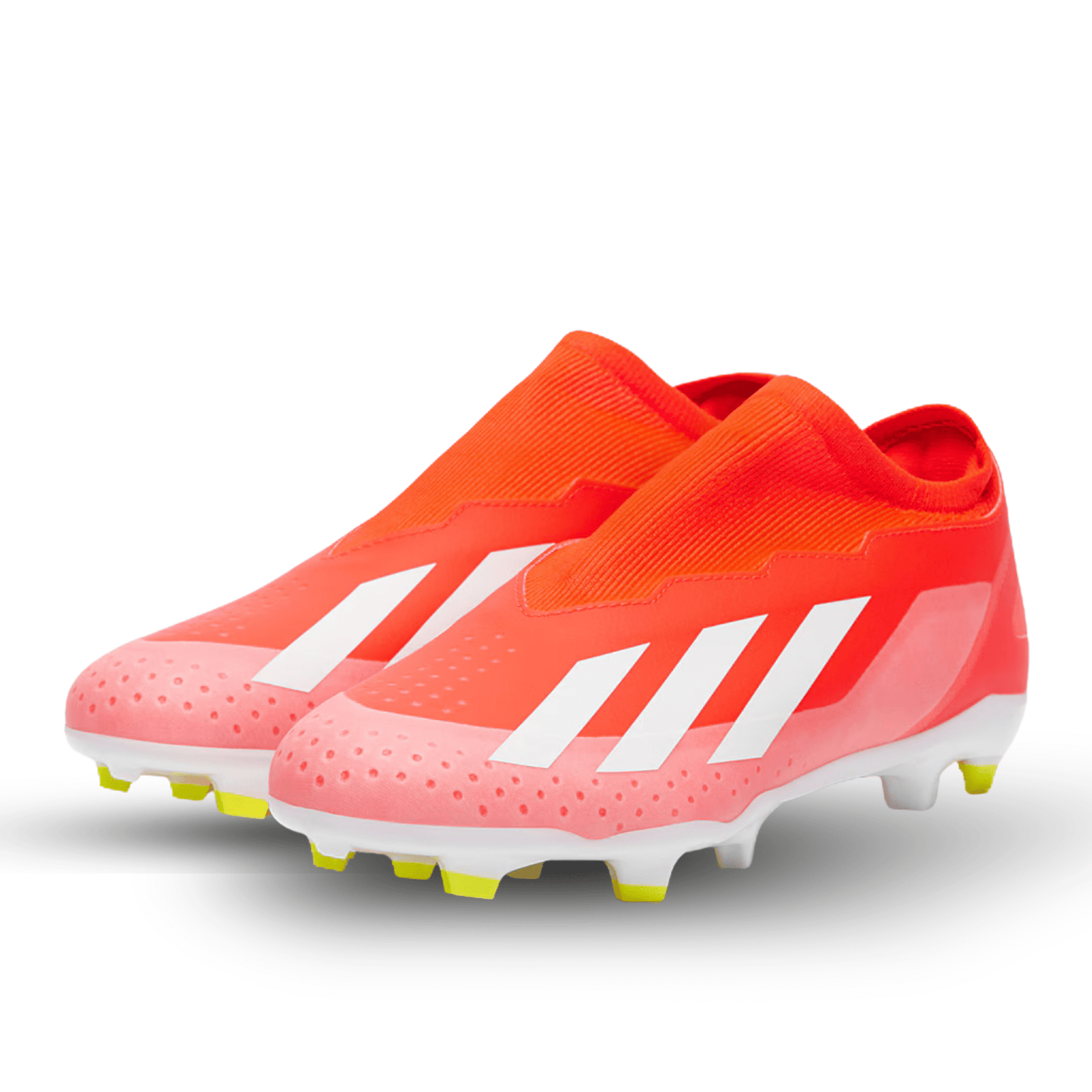 adidas X Crazyfast League LL FG Soccer Cleats (Solar Red/White/Solar Yellow) | SoccerWearhouse