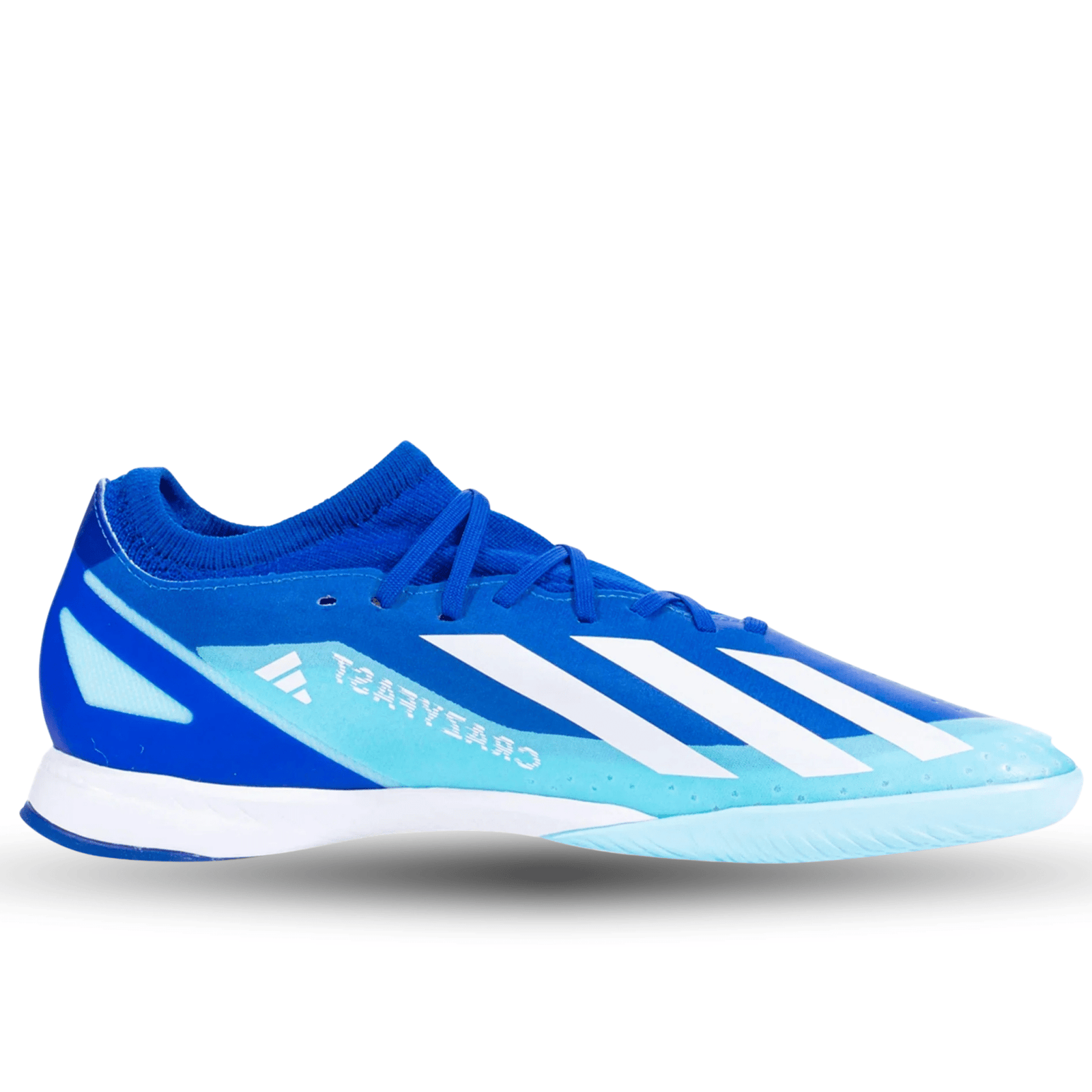 adidas X Crazyfast.3 Indoor Soccer Shoes (Bright Royal/Cloud White/Solar Red) | SoccerWearhouse