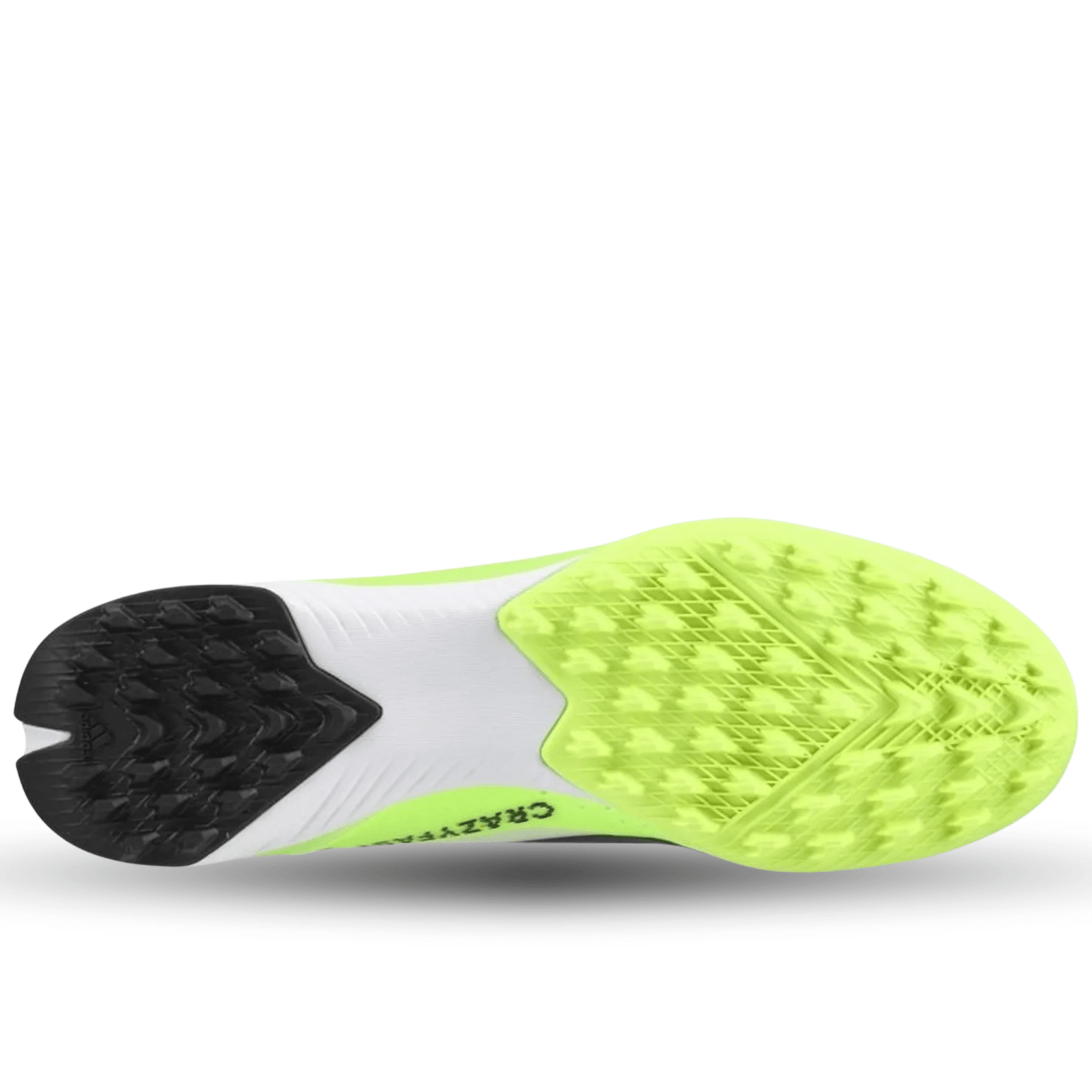 adidas X Crazyfast.3 LL Turf Soccer Shoes (White/Lucid Lemon) | SoccerWearhouse