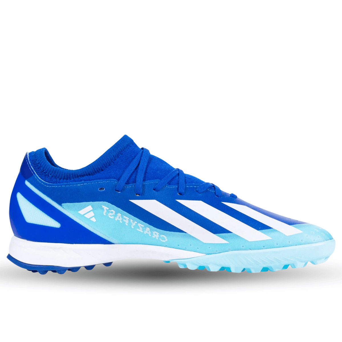 adidas X Crazyfast.3 Turf Soccer Shoes (Bright Royal/Cloud White/Solar Red) | SoccerWearhouse