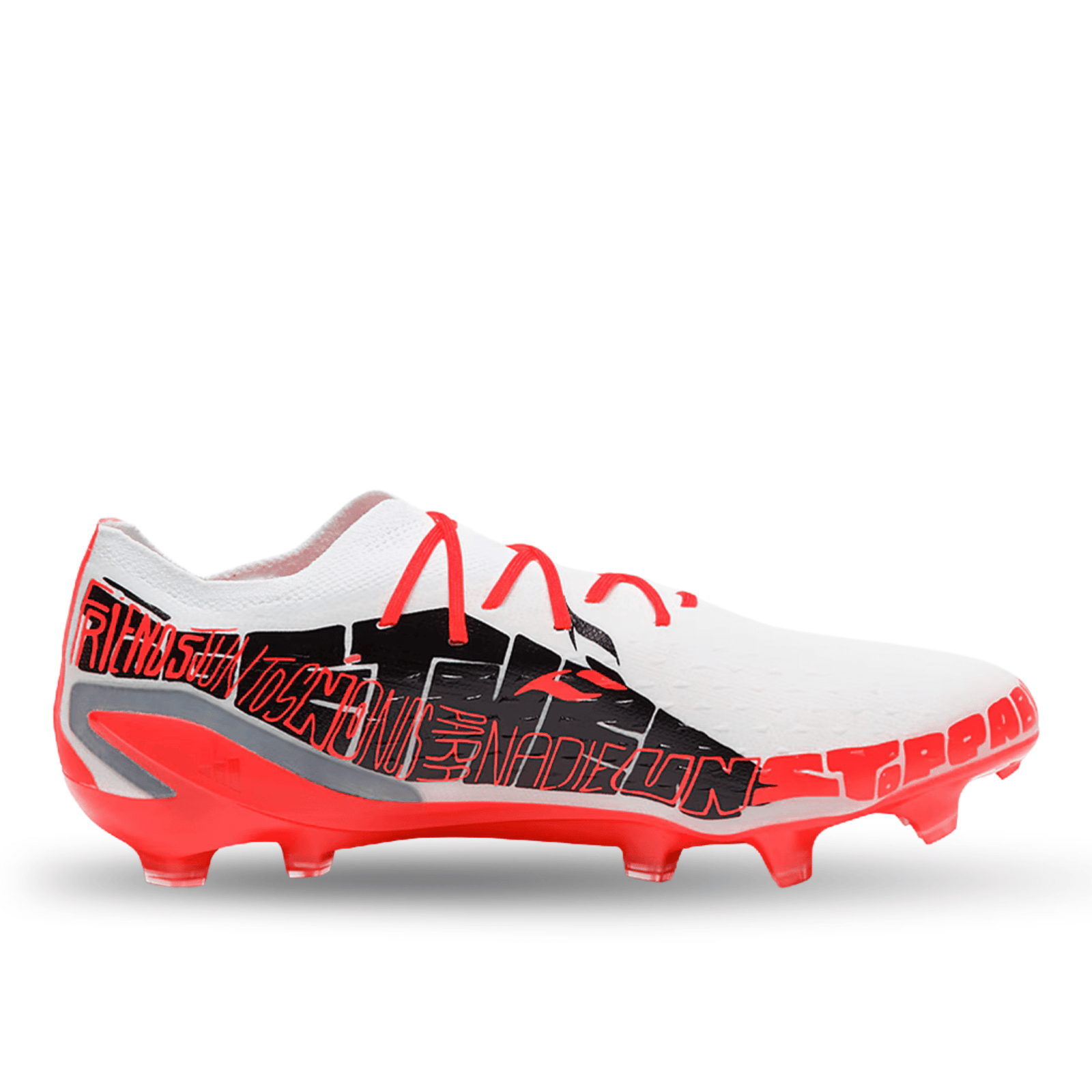 adidas X Speedportal Messi.1 Firm Ground Soccer Cleats (White/Red) | SoccerWearhouse