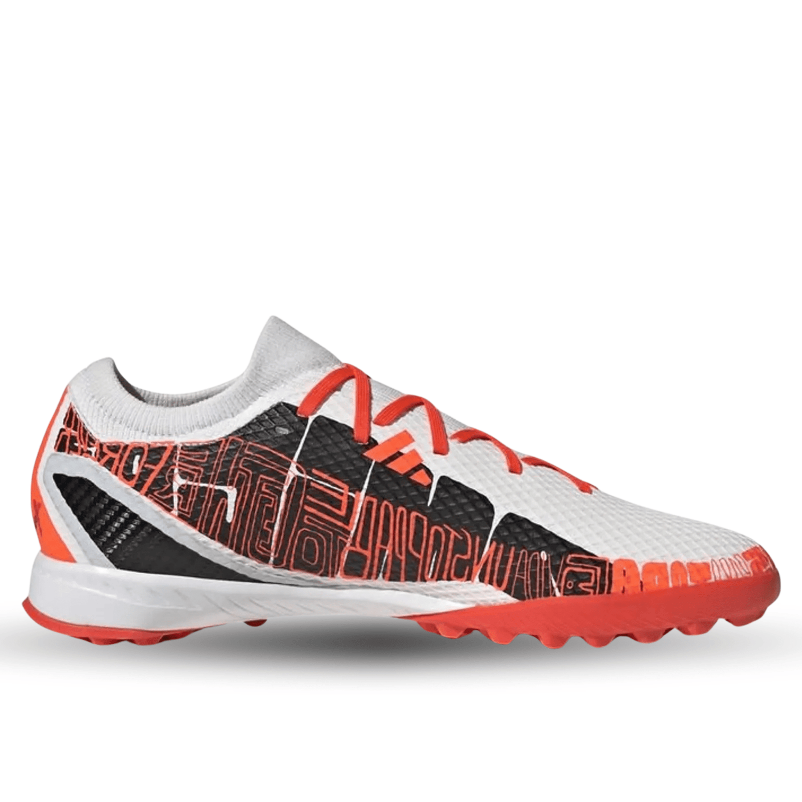 adidas X Speedportal Messi.3 Turf Soccer Shoes (White/Solar Red) | SoccerWearhouse