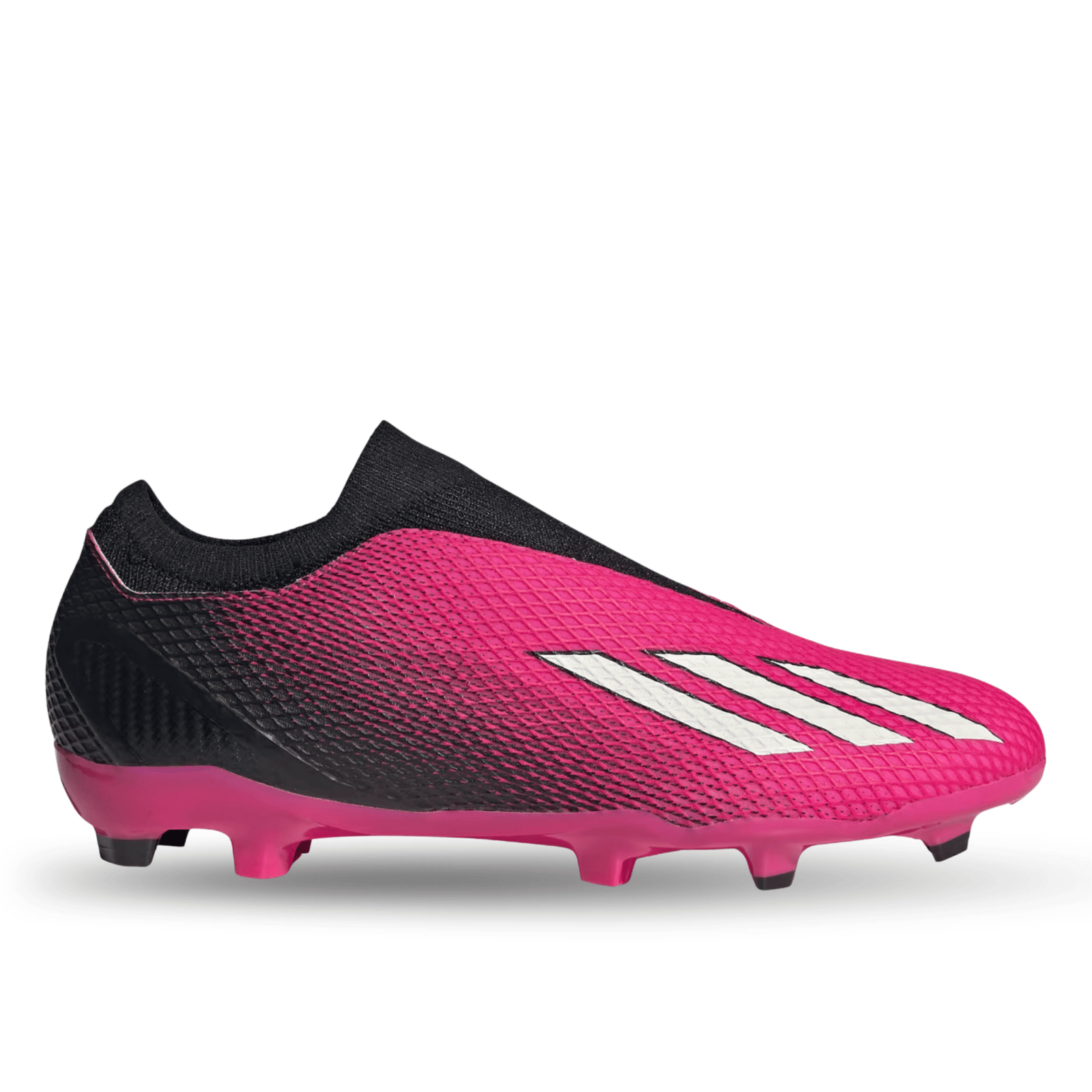 adidas X Speedportal.3 Laceless Firm Ground Soccer Cleats (Team Shock Pink/Core Black) | SoccerWearhouse