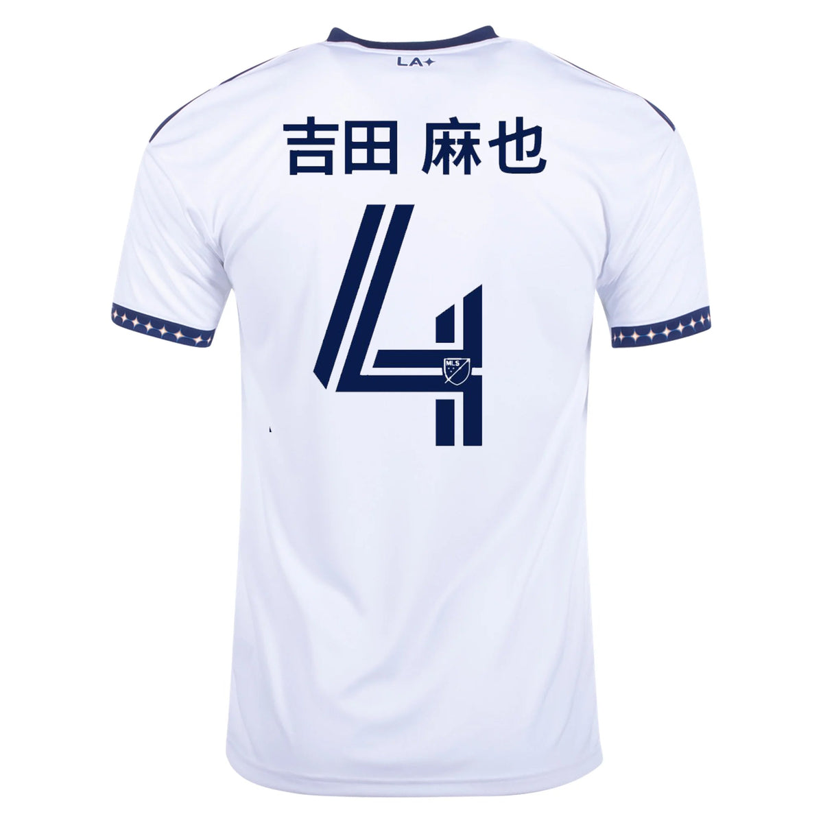 adidas Yoshida (吉田 麻也) LA Galaxy Japanese Home Stadium Jersey 22/23 (White/Navy) | SoccerWearhouse