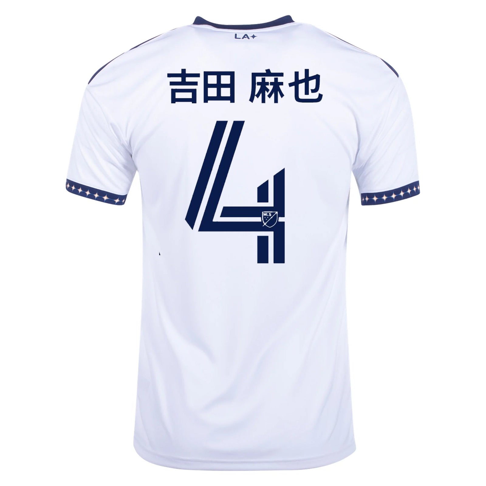 adidas Yoshida (吉田 麻也) LA Galaxy Japanese Home Stadium Jersey 22/23 (White/Navy) | SoccerWearhouse