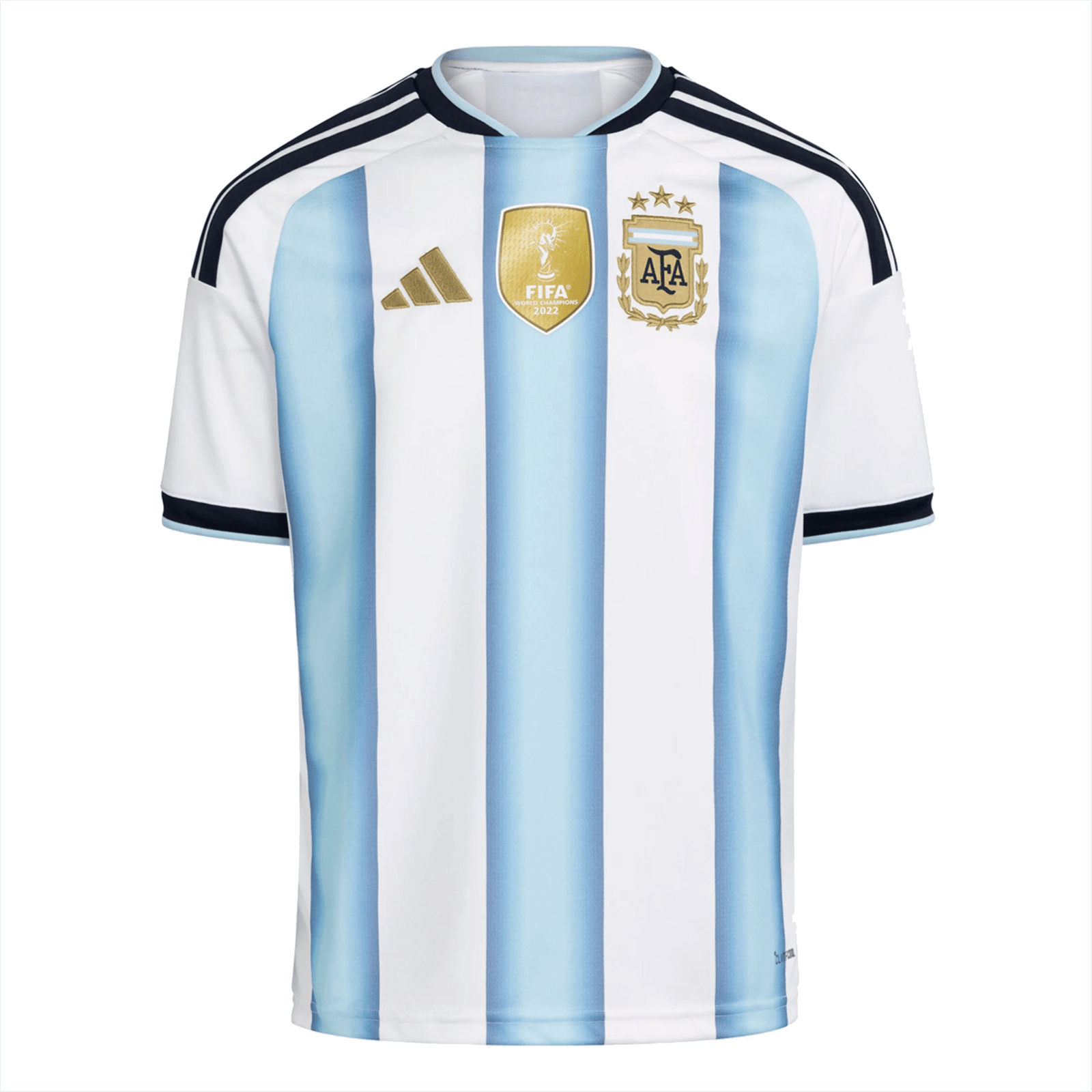 adidas Youth Argentina Home Jersey w/ World Cup Champion Patch 2026 (White/Icey Blue) | SoccerWearhouse