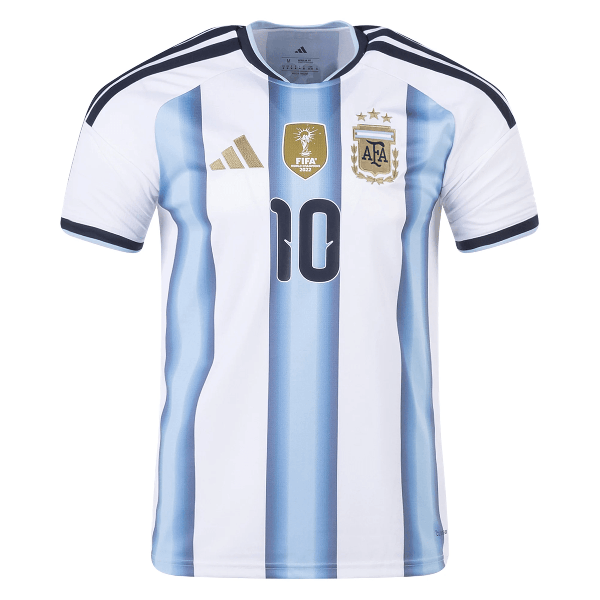 adidas Youth Argentina Lionel Messi Home Jersey w/ World Cup Champion Patch 2026 (White/Icey Blue) | SoccerWearhouse