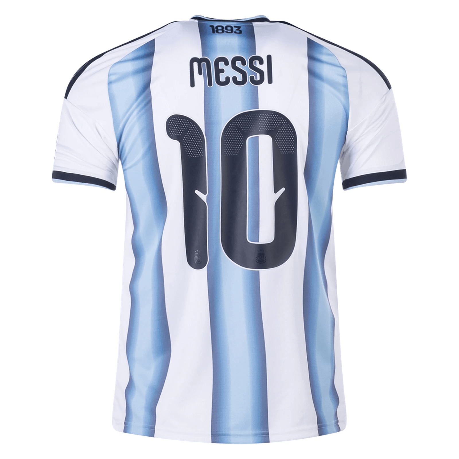 adidas Youth Argentina Lionel Messi Home Jersey w/ World Cup Champion Patch 2026 (White/Icey Blue) | SoccerWearhouse