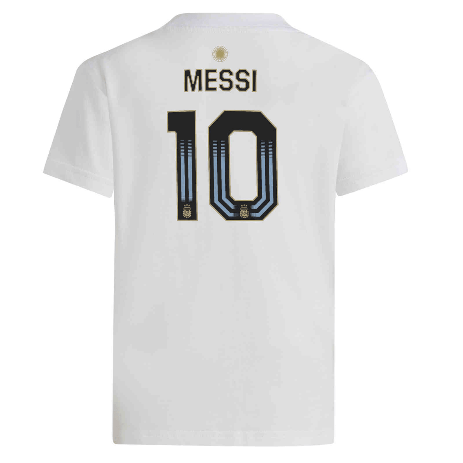 adidas Youth Argentina Lionel Messi T-Shirt 24/25 (White) | SoccerWearhouse