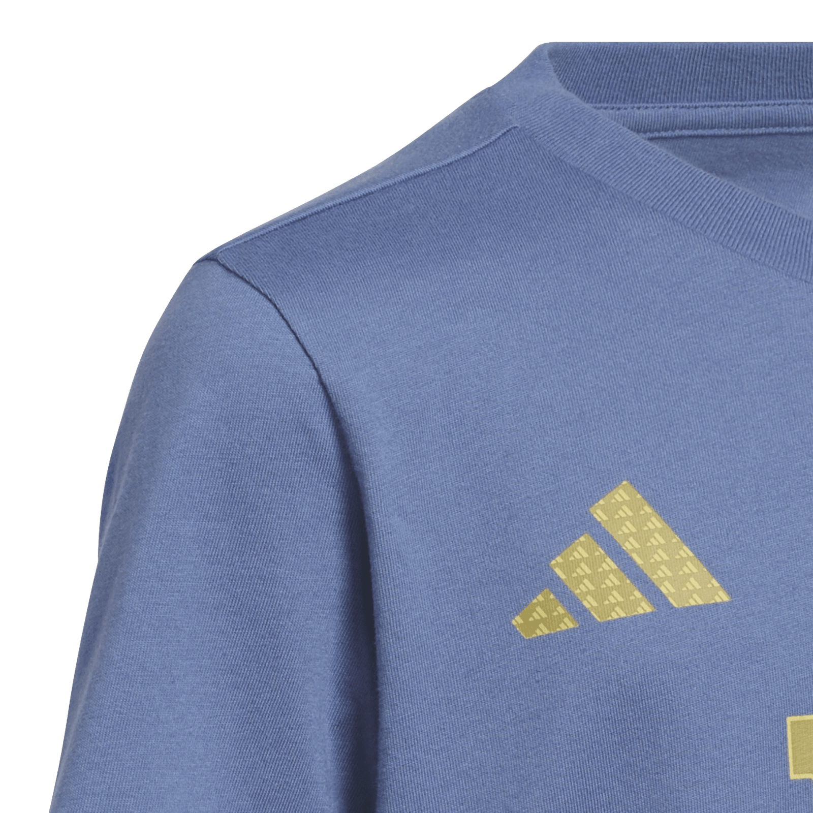adidas Youth Argentina Name and Number T-Shirt (Blue/Gold) | SoccerWearhouse