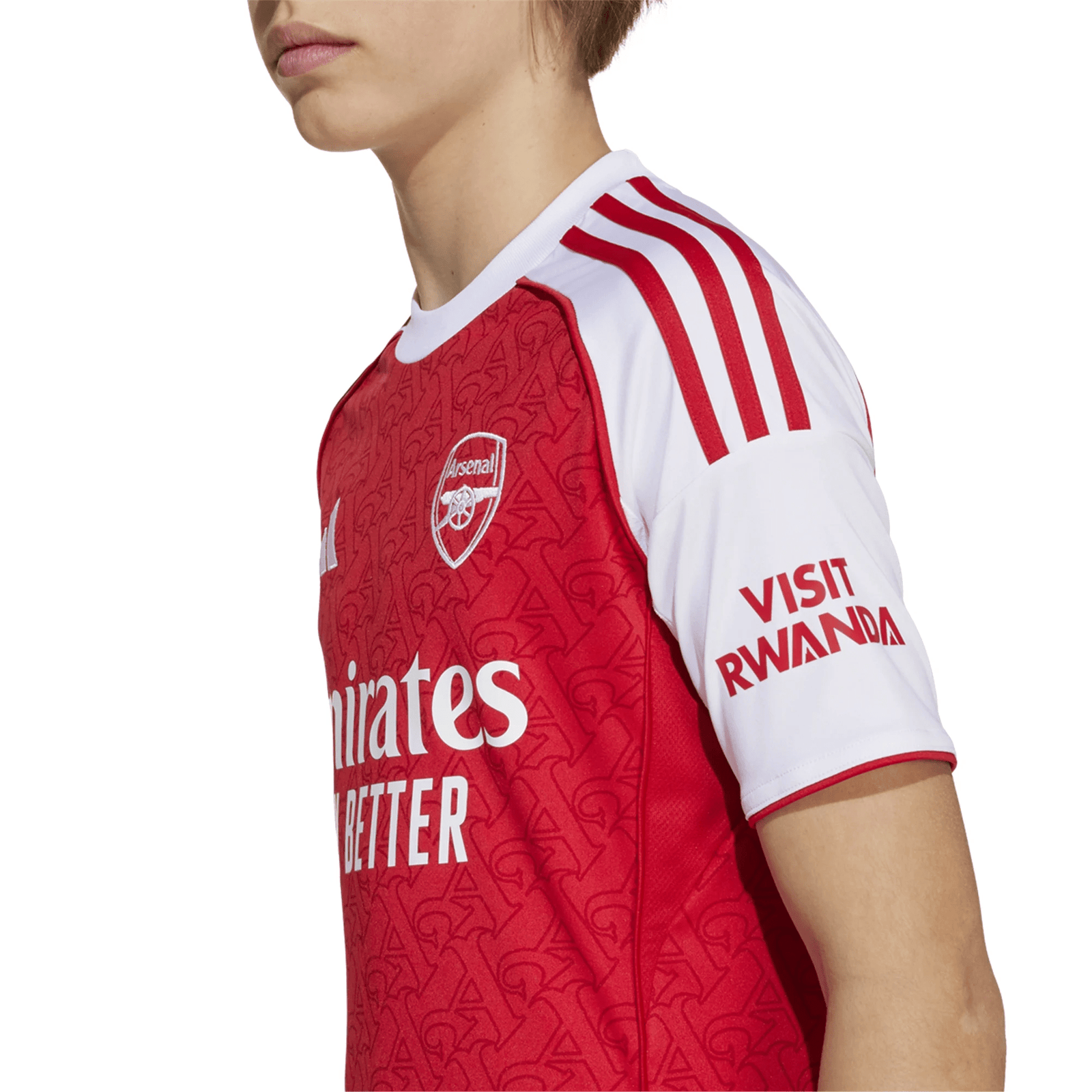 adidas Youth Arsenal Home Jersey 25/26 (Better Scarlet/White) | SoccerWearhouse
