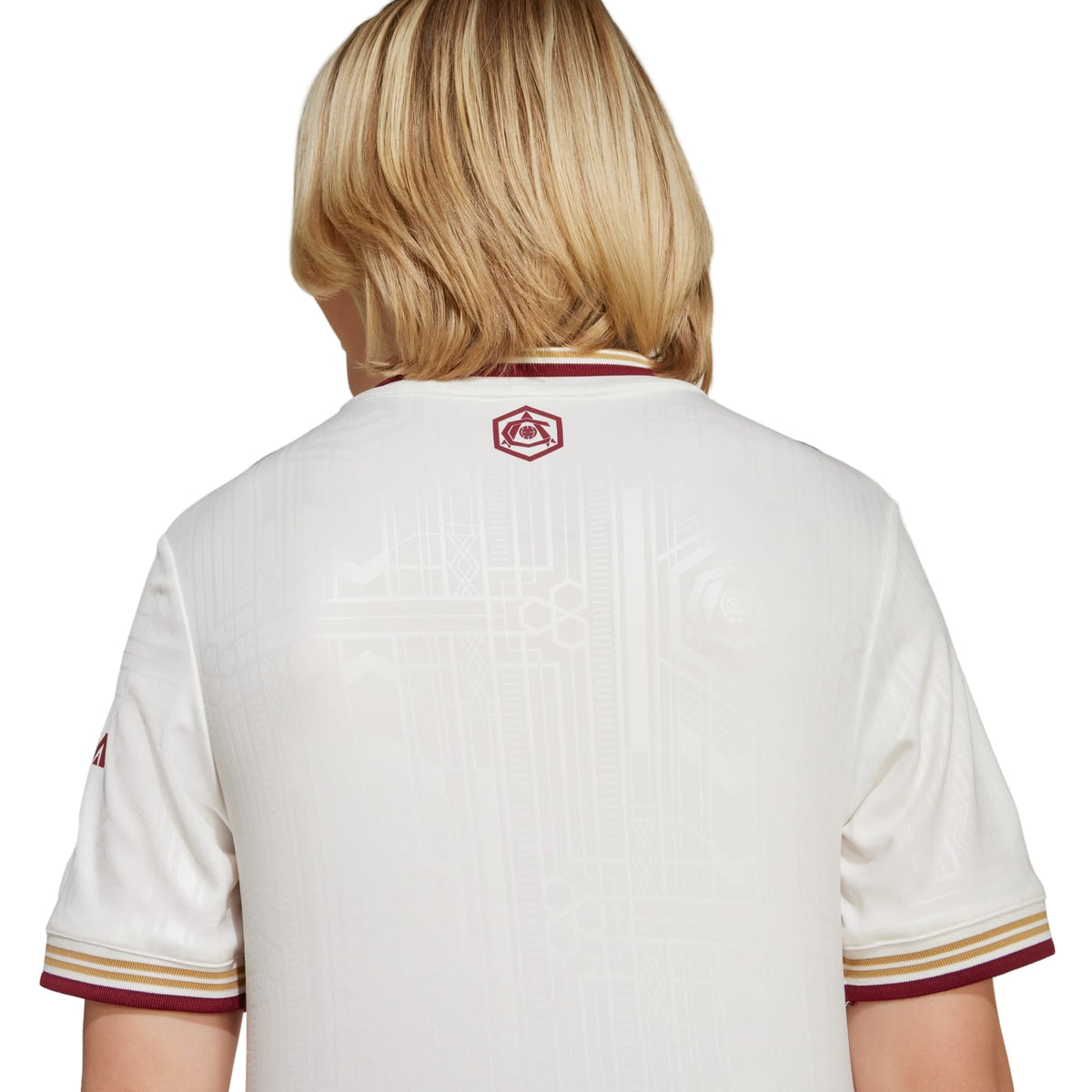 adidas Youth Arsenal Third Jersey 25/26 (White/Burgundy) | SoccerWearhouse