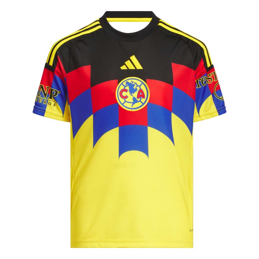 adidas Youth Club America Home Jersey 25/26 (Yellow) | SoccerWearhouse