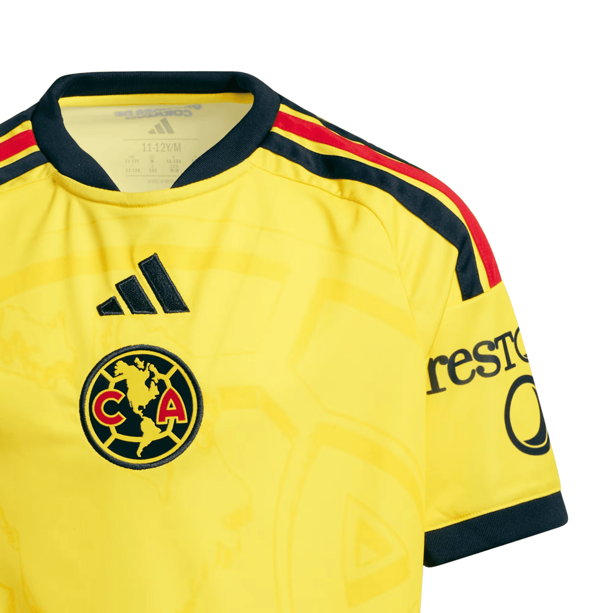 adidas Youth Club América Home Jersey 26/27 (Yellow) | SoccerWearhouse