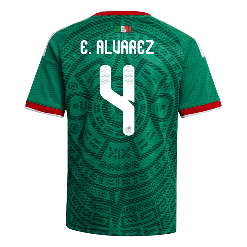 adidas Youth E. Alvarez Mexico 2026 Home World Cup Jersey (Bold Green) | SoccerWearhouse