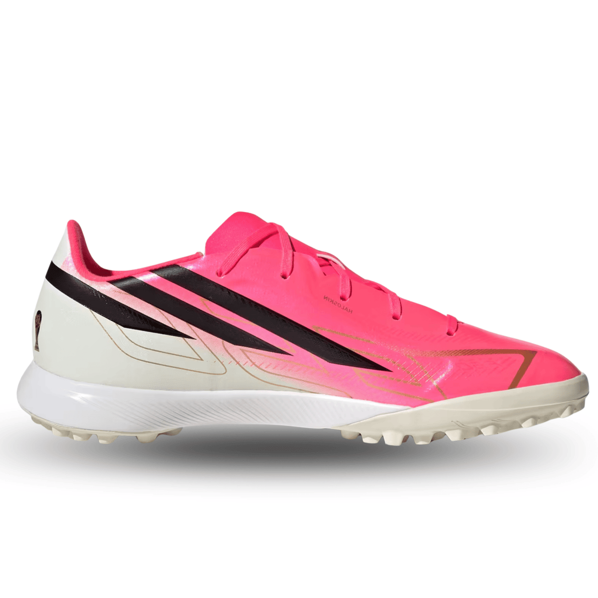 adidas Youth F50 Hyperfast League Turf Soccer Shoes (Pink) | SoccerWearhouse