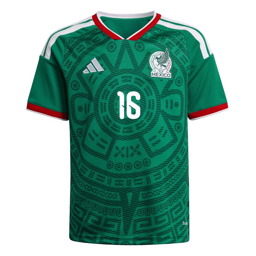 adidas Youth H. Herrera Mexico 2026 Home World Cup Jersey (Bold Green) | SoccerWearhouse