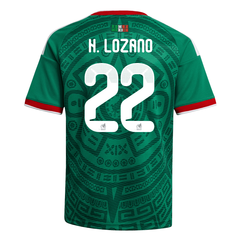 adidas Youth H. Lozano Mexico 2026 Home World Cup Jersey (Bold Green) | SoccerWearhouse