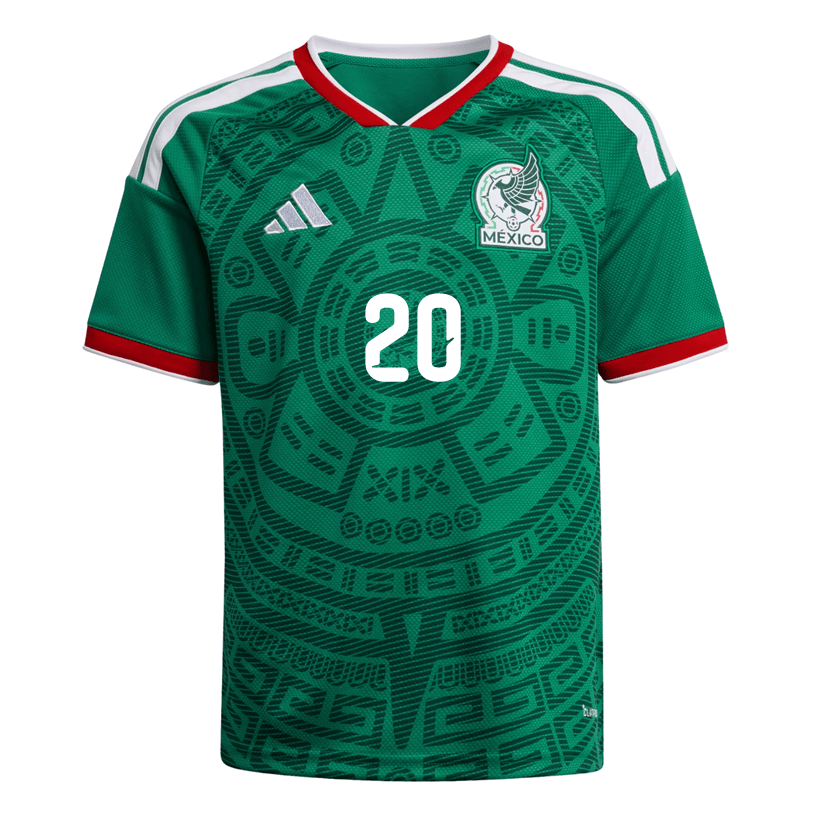 adidas Youth H. Martin Mexico 2026 Home World Cup Jersey (Bold Green) | SoccerWearhouse