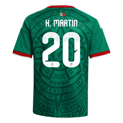 adidas Youth H. Martin Mexico 2026 Home World Cup Jersey (Bold Green) - L