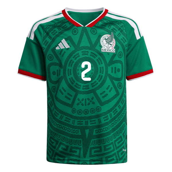 adidas Youth I. Reyes Mexico 2026 Home World Cup Jersey (Bold Green)
