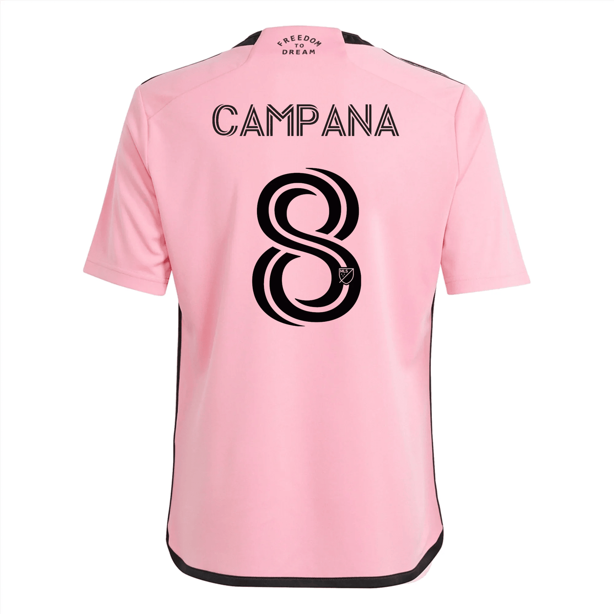 adidas Youth Inter Miami Leonardo Campana Home Jersey 24/25 (Easy Pink) | SoccerWearhouse