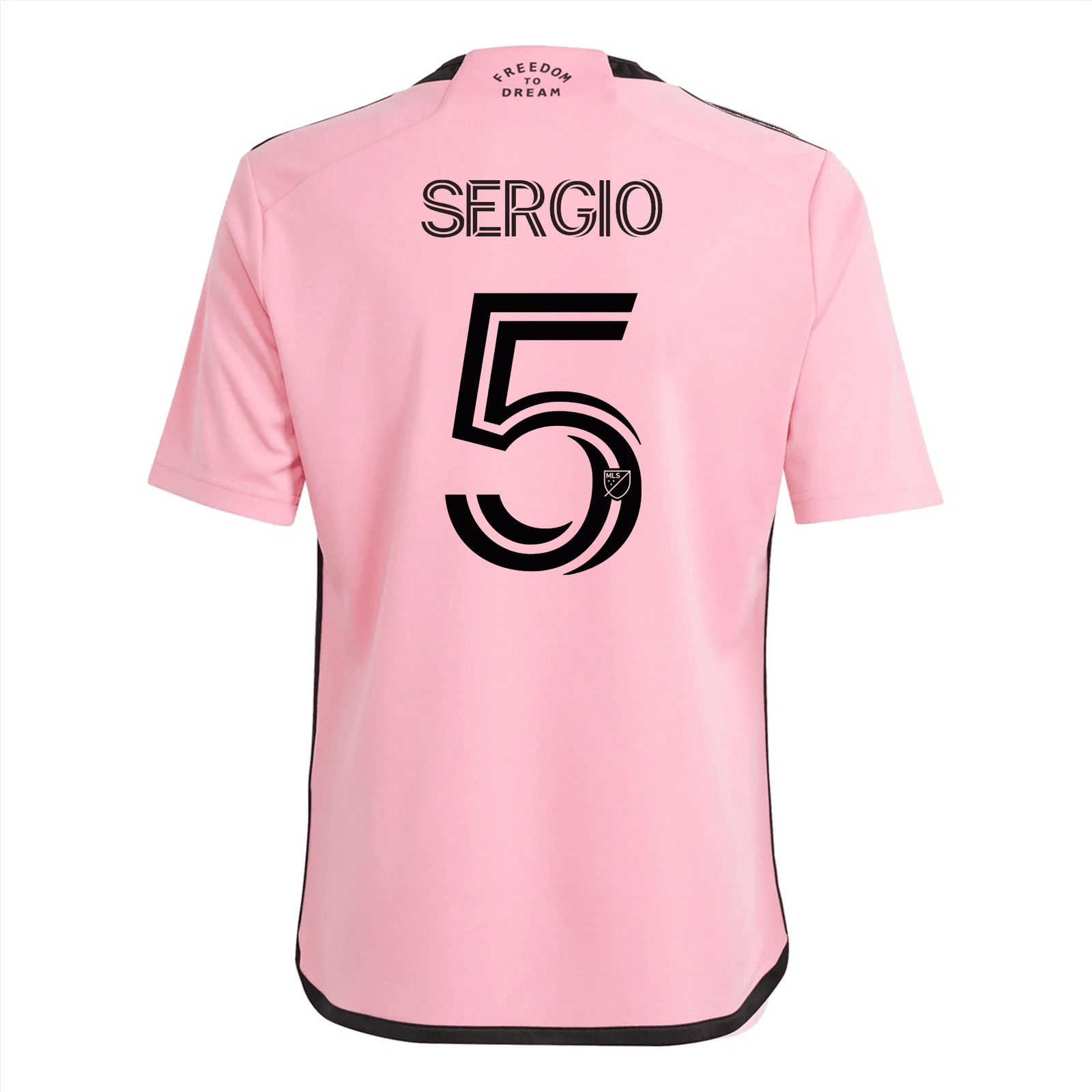 adidas Youth Inter Miami Sergio Busquets Home Jersey 24/25 (Easy Pink) | SoccerWearhouse