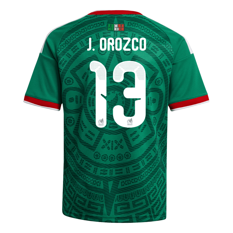 adidas Youth J. Orozco Mexico 2026 Home World Cup Jersey (Bold Green) | SoccerWearhouse