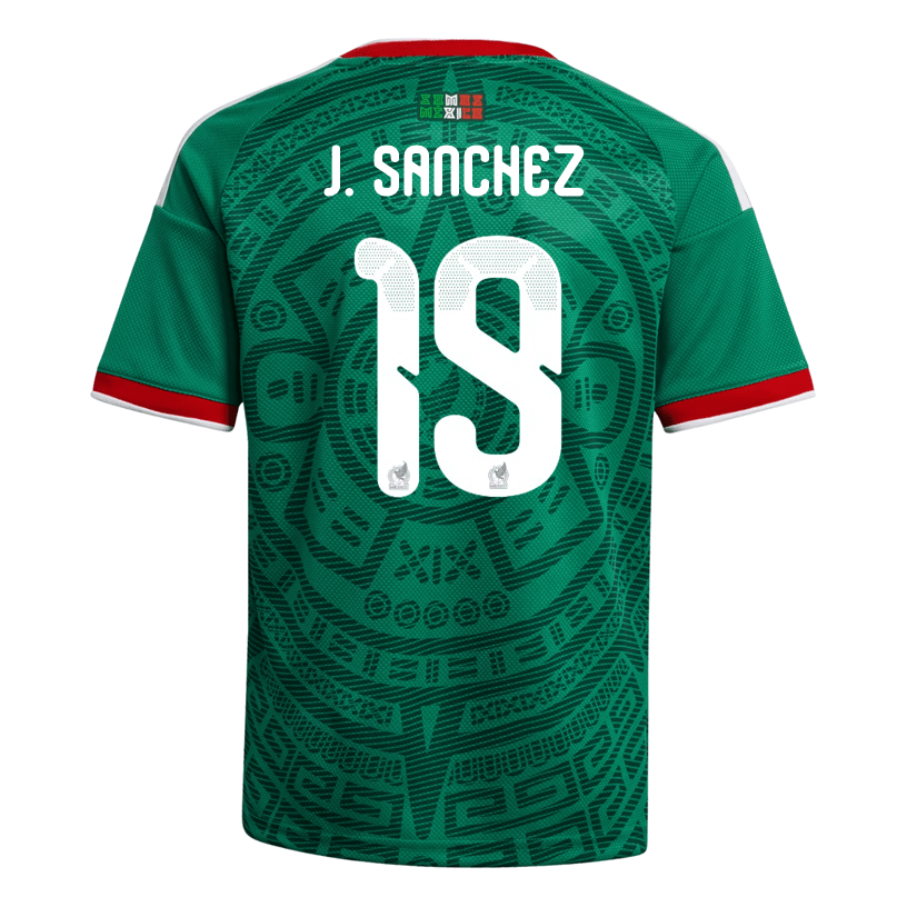 adidas Youth J. Sanchez Mexico 2026 Home World Cup Jersey (Bold Green) | SoccerWearhouse