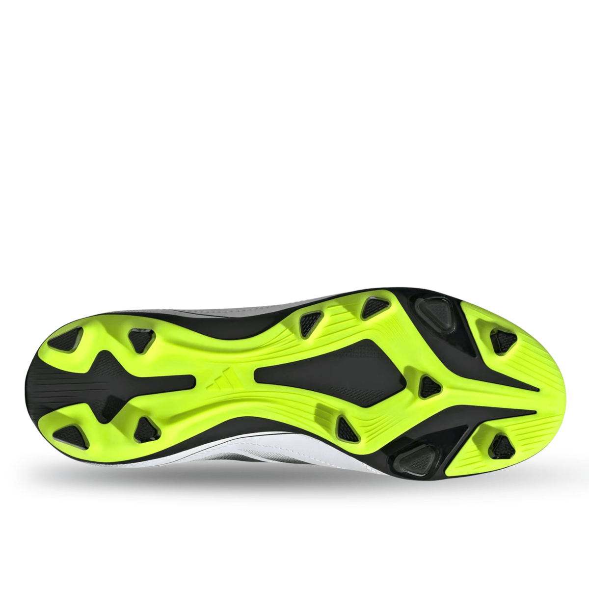 adidas Youth Jr. Goletto IX Laceless FG/MG Soccer Cleats (White/Lucid Lemon) | SoccerWearhouse