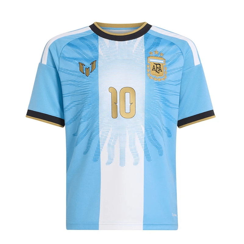 adidas Youth Lionel Messi Argentina Anniversary 2026 Home Soccer Jersey (Blue/White) | SoccerWearhouse