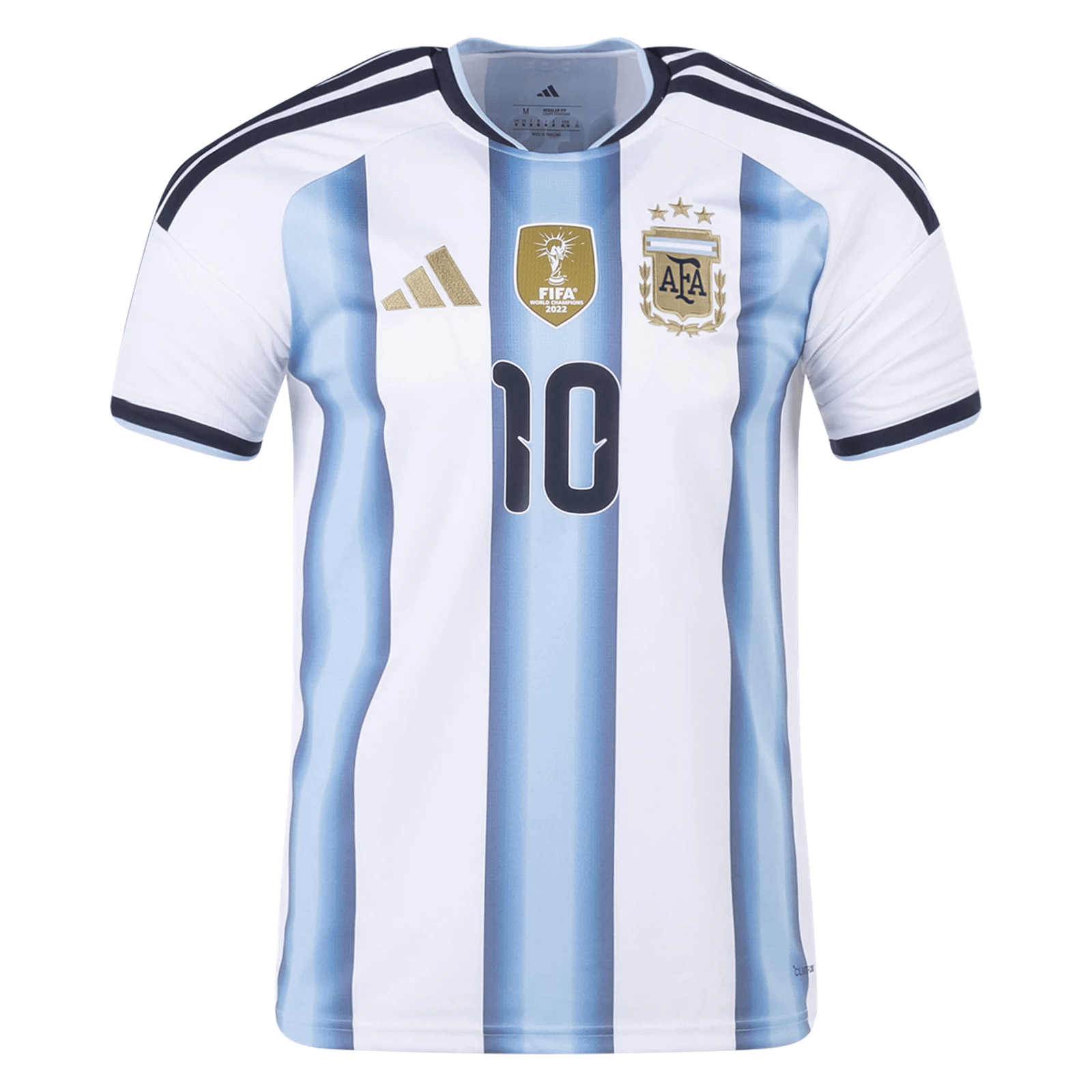adidas Youth Lionel Messi Argentina Home Jersey w/ World Cup Champion Patch 2026 (White/Icey Blue) | SoccerWearhouse