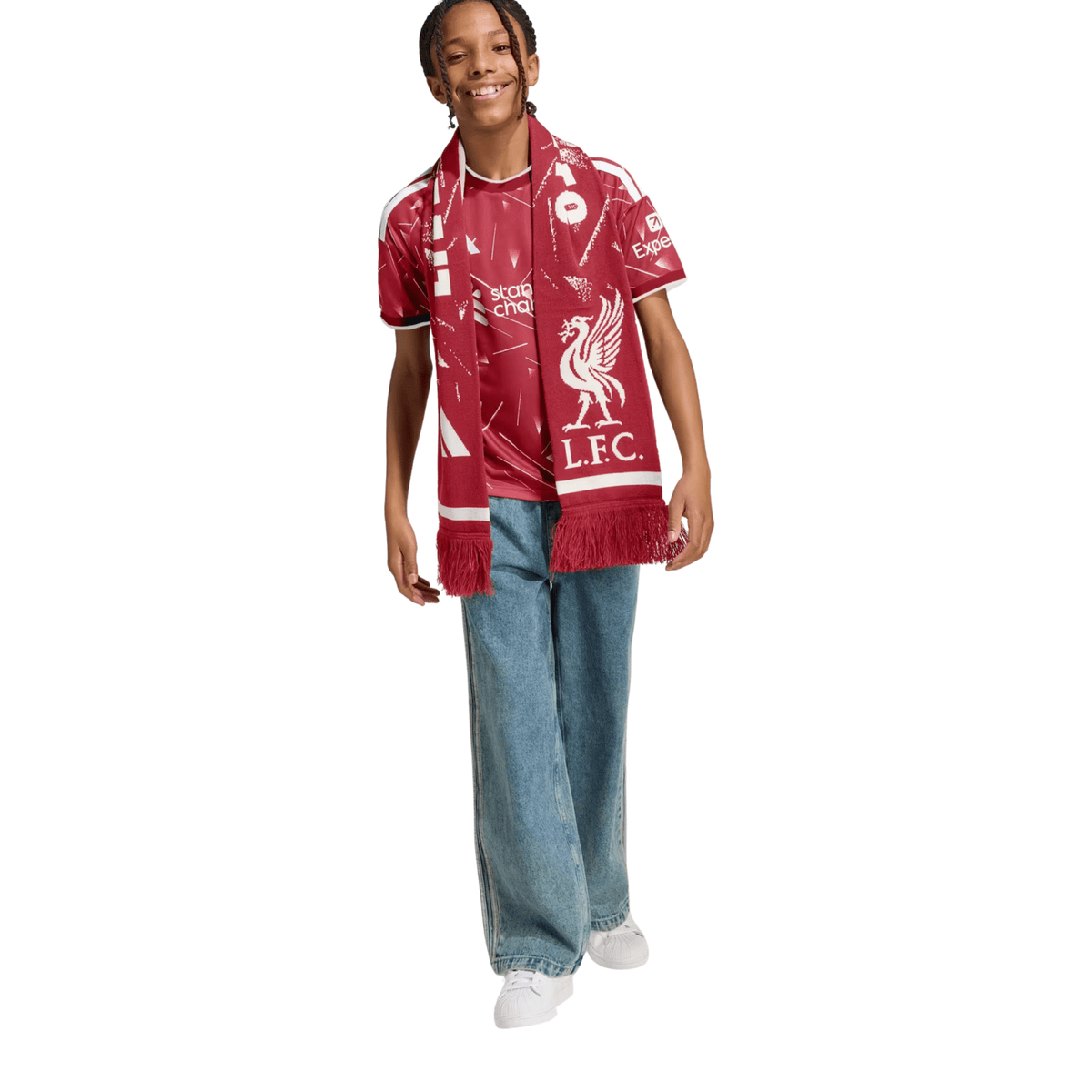 adidas Youth Liverpool Home Jersey 26/27 (Red) | SoccerWearhouse
