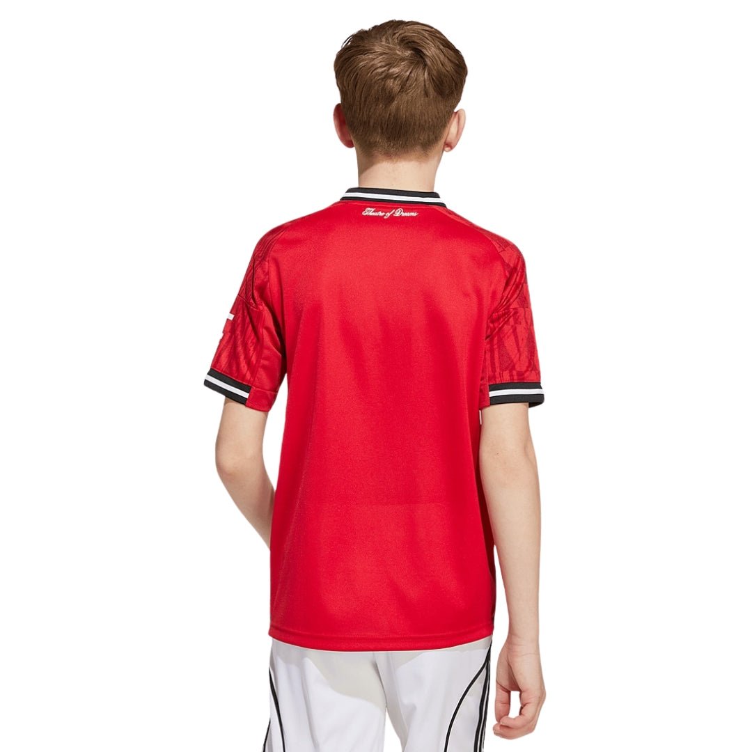 adidas Youth Manchester United 25/26 Home Jersey (Red) | SoccerWearhouse